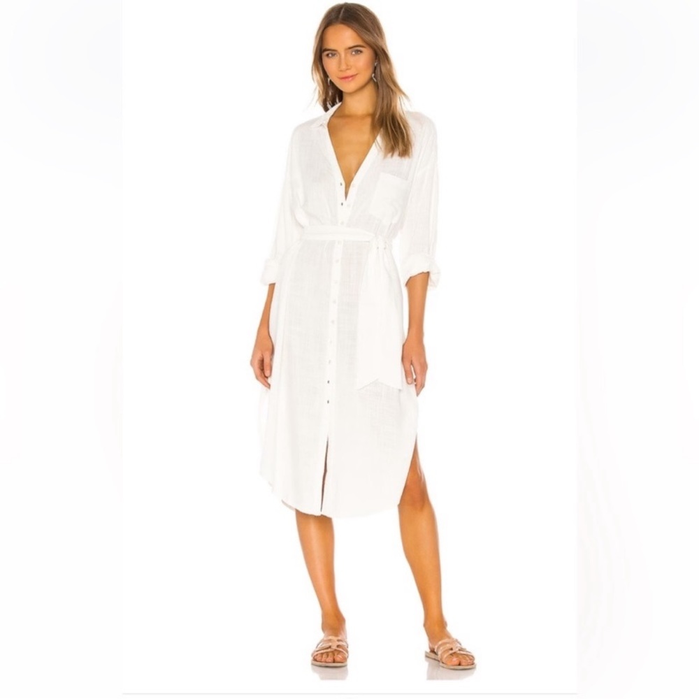 L*SPACE Barcelona Dress in Cream White Size M/L